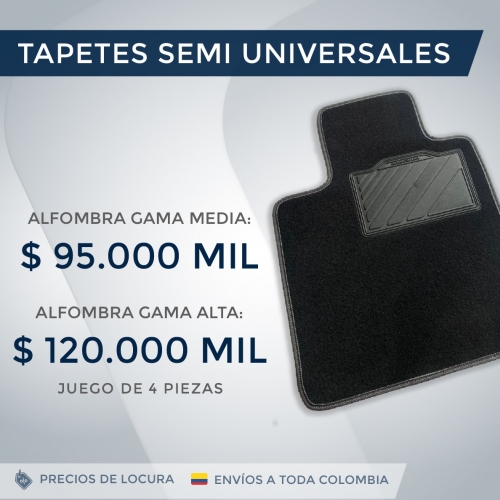 Tapetes Semi-Universales Para Carro - Deluxe