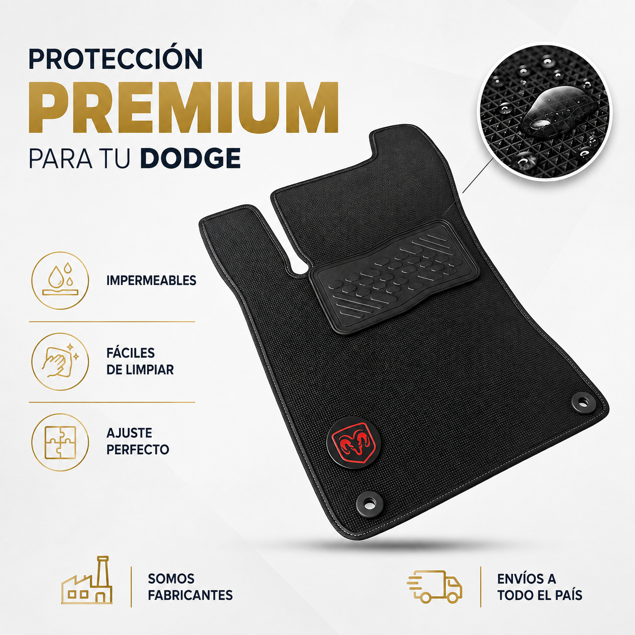 Tapetes impermeables para Dodge - Imagen 7