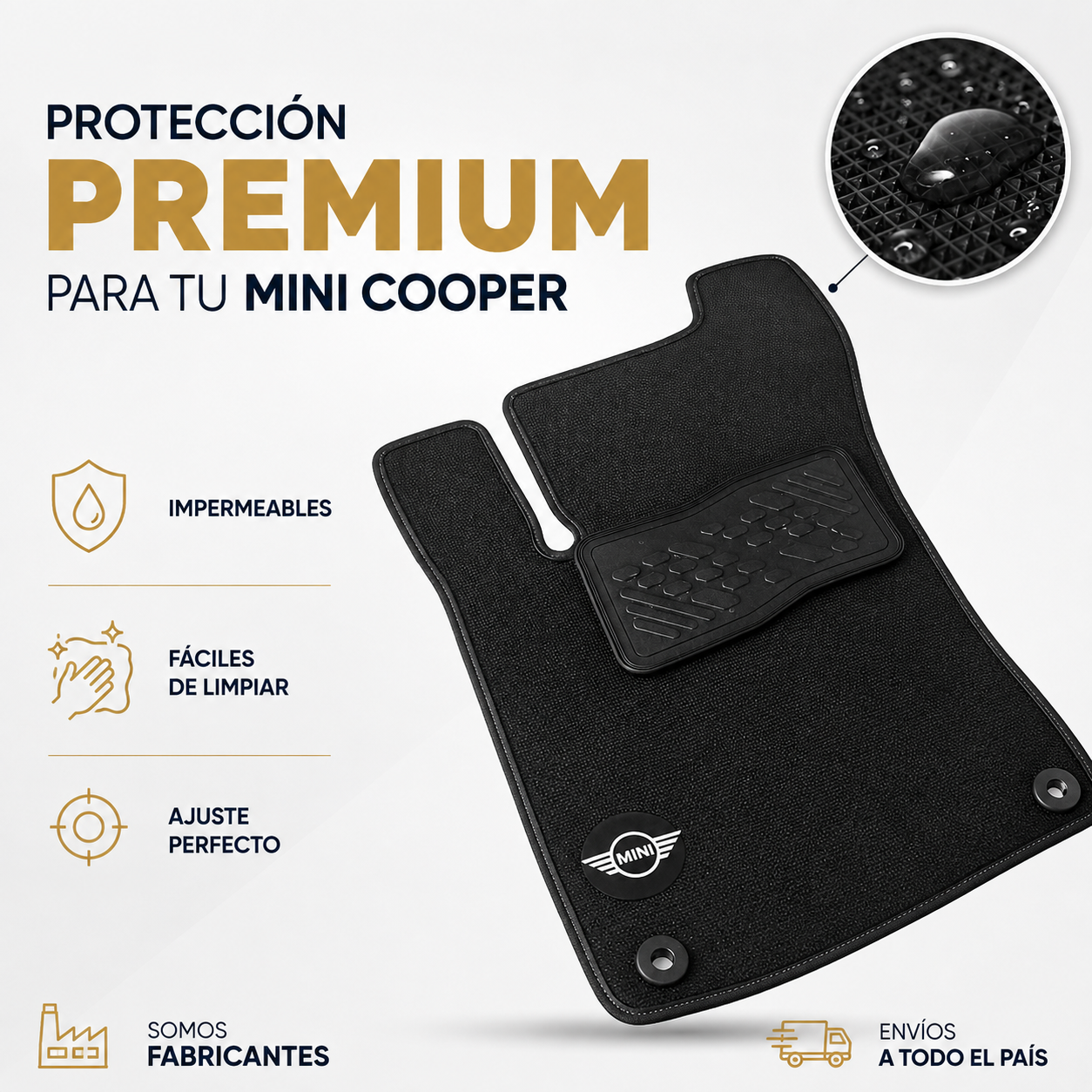 Tapetes para mini cooper